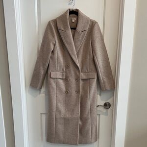 New Versona Small Women's Tan Double-Breasted Coat